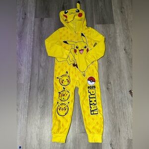 Pokemon Bright Yellow Pikachu Kids Footie